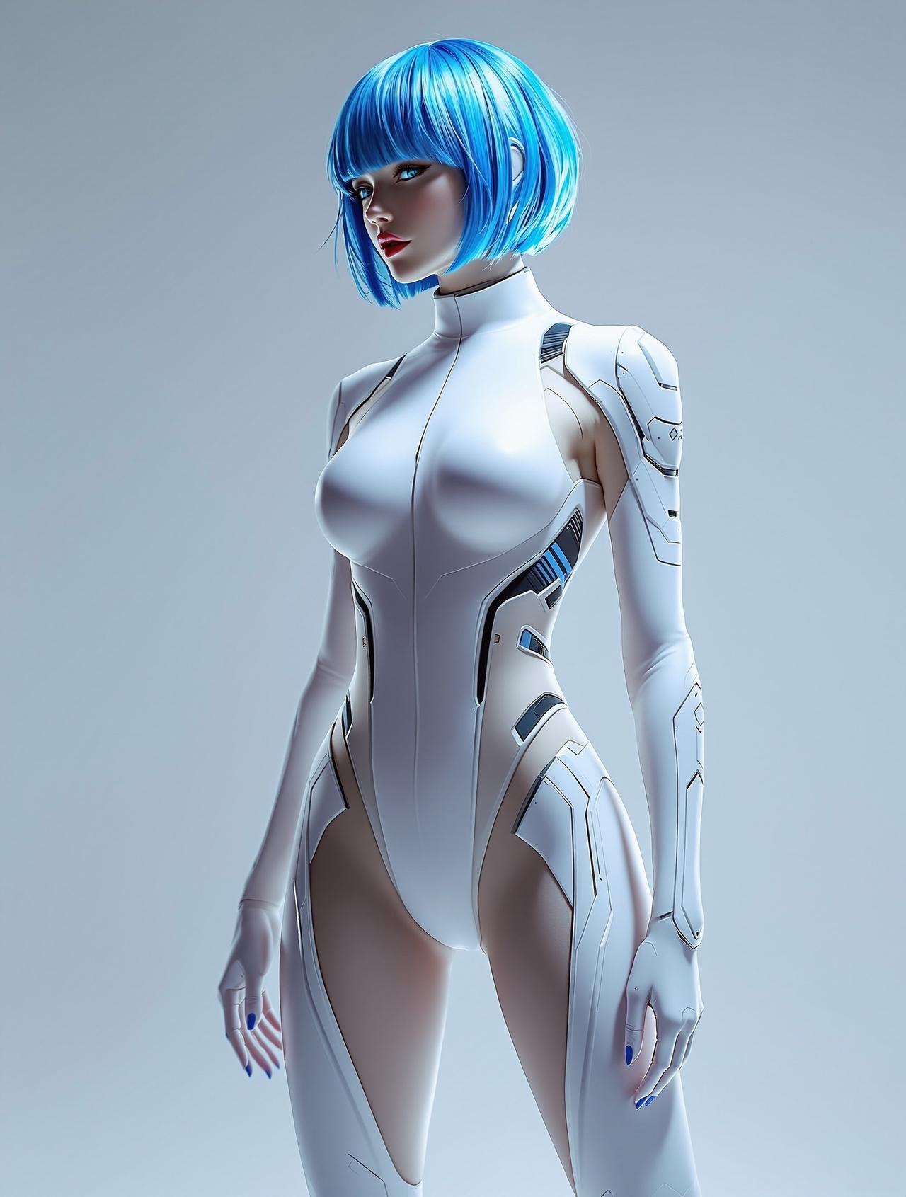 COSPLAY写真 - 绫波丽白色战斗服 - 周萌萌 - 私房tv